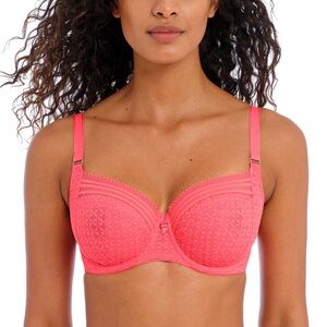 Freya Viva Underwired Side Support Bra in Sun-kissed Coral 34D